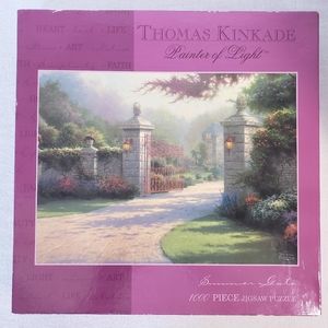 Zigsaw Puzzles The Thomas Kinkade Painter of Light Summer Gate 1000 Piece New